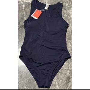 Angie Swim One Piece ~ NWT ~ Size Large ~ Navy